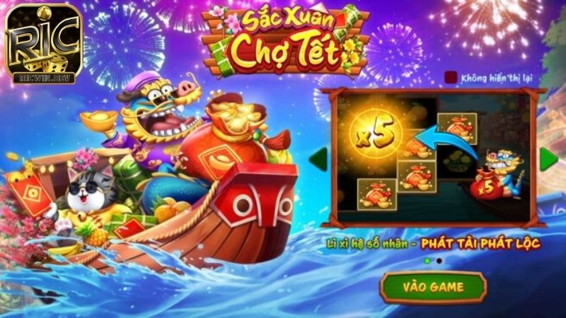 Sắc Xuân Chợ Tết - Game hot đón tết nguyên đán Sắc xuân chợ tết Ricwin