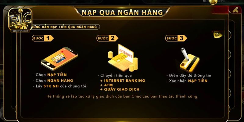 Nạp Tiền Ricwin: Nhiều Phương Thức, Ưu Đãi Hấp Dẫn Mẹo Nạp Tiền Ricwin An Toàn và Hiệu Quả